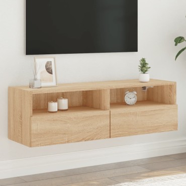 vidaXL Έπιπλο Τοίχου Τηλεόρασης Sonoma Δρυς 100x30x30cm Επεξ. Ξύλο