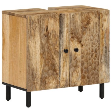 vidaXL Ντουλάπι Μπάνιου 62x33x58cm από Μασίφ Ξύλο Μάνγκο 1 τεμ.