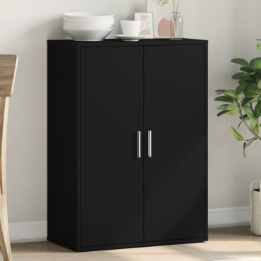 vidaXL Συρταριέρα Μαύρη 60x31x84cm από Επεξεργασμένο Ξύλο 1 τεμ.