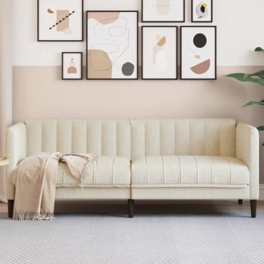 vidaXL Καναπές Διθέσιος Λινό 176x76,5x74,5cm 1 τεμ.