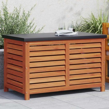 vidaXL Μπαούλο Αποθήκευσης Κήπου 90x48x55cm από Μασίφ Ξύλο Ευκαλύπτου 1 τεμ.