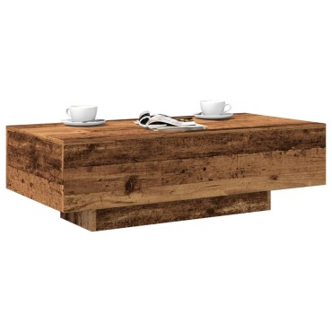 vidaXL Τραπεζάκι Σαλονιού Παλαιό Ξύλο 100x49,5x31cm από Επεξ. Ξύλο 1 τεμ.