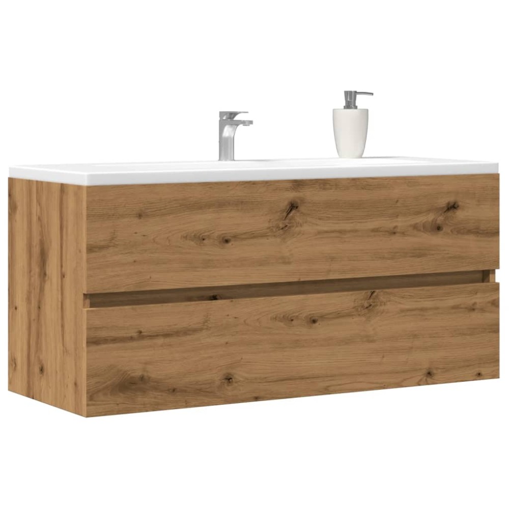 vidaXL Ντουλάπι Νιπτήρα Αρτισιανή Δρυς 100x38,5x45cm Επεξ. Ξύλο 1 τεμ.
