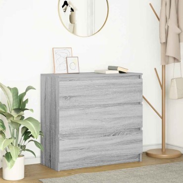 vidaXL Ντουλάπι Γκρι Sonoma 80x35x76cm Επεξεργασμένο Ξύλο 1 τεμ.