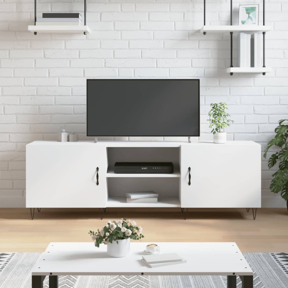 vidaXL Έπιπλο Τηλεόρασης Λευκό 150x30x50cm από Επεξεργασμένο Ξύλο