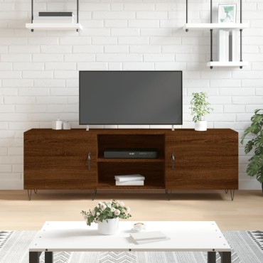 vidaXL Έπιπλο Τηλεόρασης Καφέ Δρυς 150x30x50cm Επεξ. Ξύλο