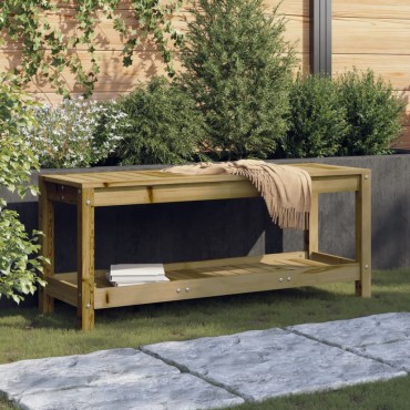 vidaXL Παγκάκι Κήπου 108x35x45cm από Εμποτισμένο Ξύλο Πεύκου 1 τεμ.