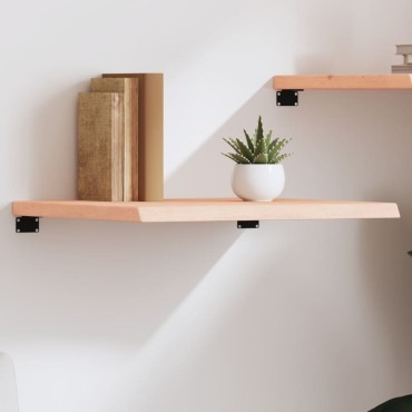 vidaXL Ράφι Τοίχου 60x50x(2-4)cm από Ακατέργαστο Μασίφ Ξύλο Δρυός 1 τεμ.