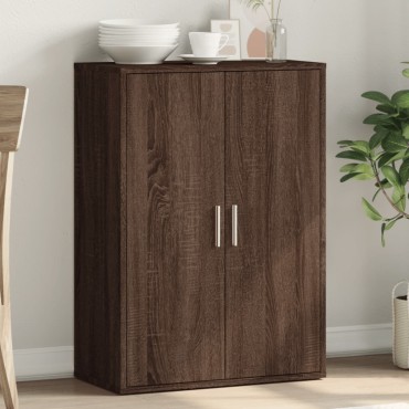 vidaXL Συρταριέρα Καφέ Δρυς 60x31x84cm από Επεξεργασμένο Ξύλο 1 τεμ.
