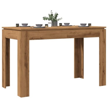vidaXL Τραπεζαρία Αρτισιανή Δρυς 120x60x76cm από Επεξεργασμένο Ξύλο 1 τεμ.