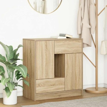 vidaXL Συρταριέρα με Συρτάρια και Πόρτες 70,5x34x74,5 εκ 1 τεμ.