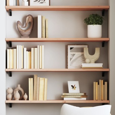 vidaXL Ράφι Τοίχου 100x30x2cm από Ακατέργαστο Μασίφ Ξύλο Δρυός 1 τεμ.