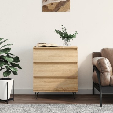vidaXL Συρταριέρα Sonoma Δρυς 60x35x70cm Επεξεργασμένο Ξύλο 1 τεμ.