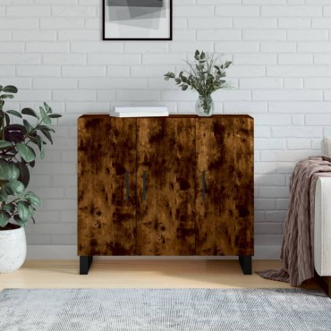 vidaXL Ντουλάπι Καπνιστή Δρυς 90x34x80cm Επεξεργασμένο Ξύλο 1 τεμ.