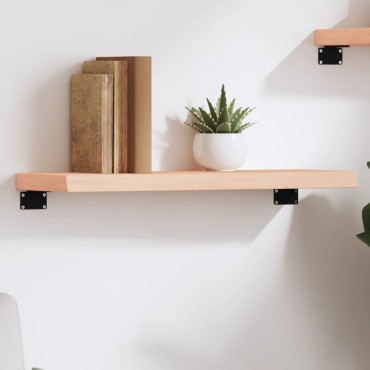 vidaXL Ράφι Τοίχου 60x20x4cm από Ακατέργαστο Μασίφ Ξύλο Δρυός 1 τεμ.