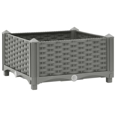 vidaXL Ζαρντινιέρα 40 x 40 x 23 εκ. από Πολυπροπυλένιο