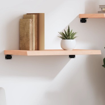 vidaXL Ράφι Τοίχου 60x40x(2-4)cm από Ακατέργαστο Μασίφ Ξύλο Δρυός 1 τεμ.