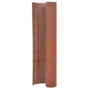 vidaXL Περίφραξη Κήπου Διπλής Όψης Καφέ 110x400cm