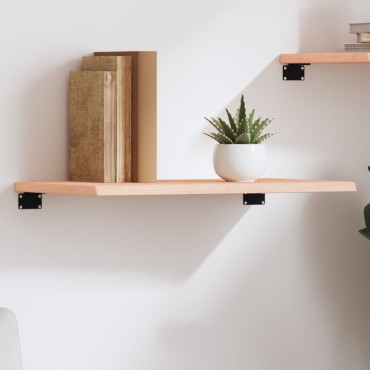 vidaXL Ράφι Τοίχου 60x40x2cm από Ακατέργαστο Μασίφ Ξύλο Δρυός 1 τεμ.