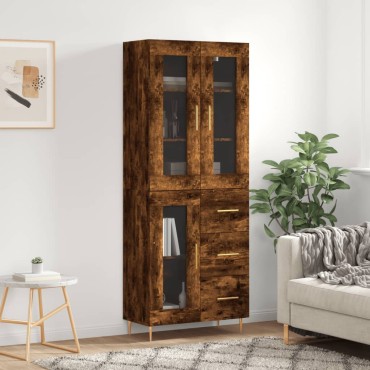 vidaXL Ντουλάπι Καπνιστή Δρυς 69,5x34x180cm από Επεξεργασμένο Ξύλο 1 τεμ.