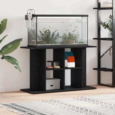 vidaXL Βάση Ενυδρείου Μαύρη Δρυς 100x40x60 εκ. από Επεξεργασμένο Ξύλο