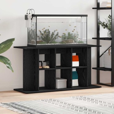 vidaXL Βάση Ενυδρείου Μαύρη Δρυς 120x40x60 εκ. από Επεξεργασμένο Ξύλο