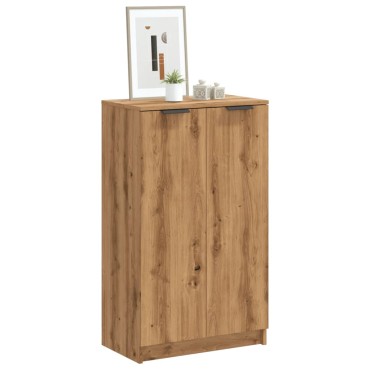 vidaXL Παπουτσοθήκη Αρτισιανή Δρυς 59x35x100,5cm Επεξ. Ξύλο 1 τεμ.