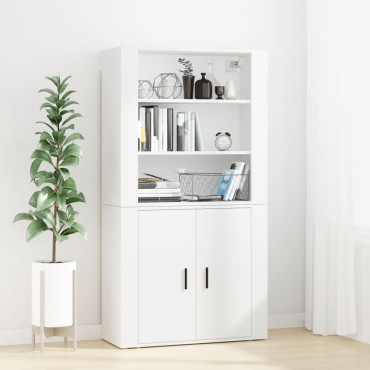 vidaXL Ντουλάπι Λευκό από Επεξεργασμένο Ξύλο 80x33x70cm 1 τεμ.