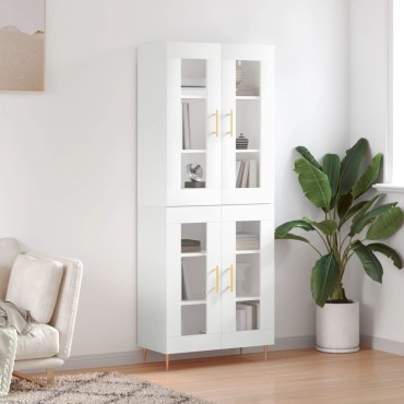 vidaXL Ντουλάπι Λευκό 69,5x34x180cm από Επεξεργασμένο Ξύλο 1 τεμ.