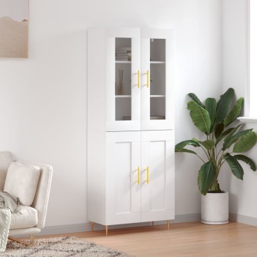 vidaXL Ντουλάπι Λευκό 69,5x34x180cm από Επεξεργασμένο Ξύλο 1 τεμ.