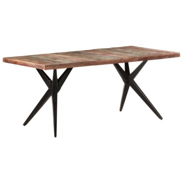 vidaXL Τραπεζαρία 180x90x76cm από Μασίφ Ανακυκλωμένο Ξύλο 1 τεμ.