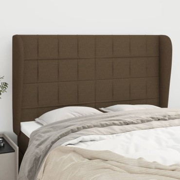 vidaXL Κεφαλάρι με Πτερύγια Σκούρο Καφέ 147x23x118/128cmΥφασμάτινο 1 τεμ.