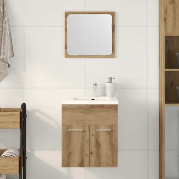 vidaXL Σετ Επίπλων Μπάνιου 2 τεμ. Τεχνίτης Δρυς από Τεχν. Ξύλο 41x38,5x46cm