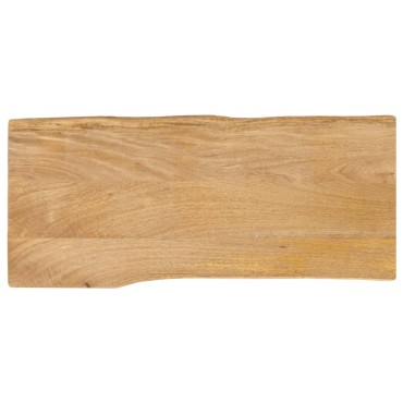 vidaXL Επιφάνεια Τραπεζιού 90x40x2,5cm Live Edge Μασίφ Ξύλο Μάνγκο 1 τεμ.