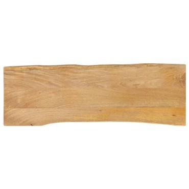 vidaXL Επιφάνεια Τραπεζιού 110x40x2,5cm Live Edge Μασίφ Ξύλο Μάνγκο 1 τεμ.