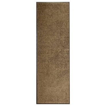 vidaXL Πατάκι Εισόδου Πλενόμενο Καφέ 60 x 180 εκ.