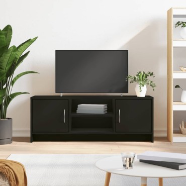 vidaXL Έπιπλο Τηλεόρασης Μαύρο 102x30x37,5cm Επεξεργασμένο Ξύλο