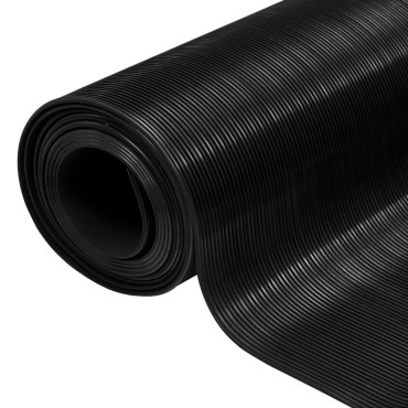 vidaXL Χαλί Αντιολισθητικό με Λεπτή Ρίγα 1,5 x 4 μ. 3 χιλ. Καουτσούκ