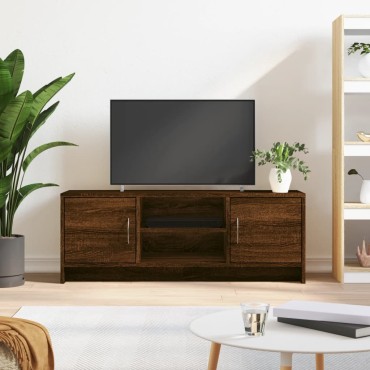 vidaXL Έπιπλο Τηλεόρασης Καφέ Δρυς 102x30x37,5cm Επεξεργασμένο Ξύλο