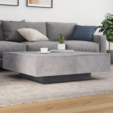 vidaXL Τραπεζάκι Σαλονιού Γκρι Σκυρ. 100x100x31cm Επεξεργασμένο Ξύλο 1 τεμ.