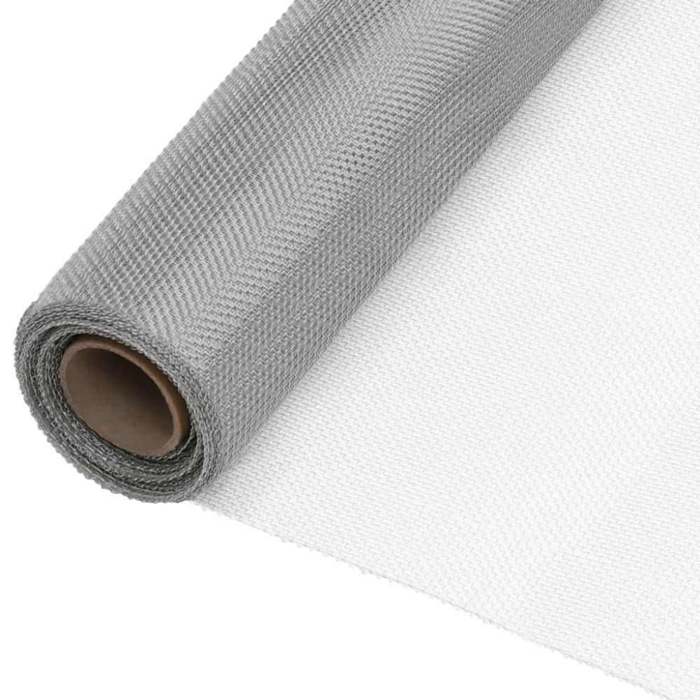 vidaXL Δικτυωτό Πλέγμα Ασημί 112x500cm από Ανοξείδωτο Ατσάλι