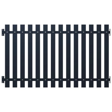 vidaXL Πάνελ Περίφραξης Ανθρακί 170,5x150cm Ατσάλι με Βαφή Πούδρας