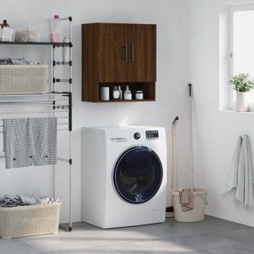vidaXL Ντουλάπι Τοίχου Καφέ Δρυς 60x31x70cm Επεξεργασμένο Ξύλο 1 τεμ.