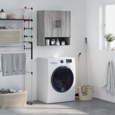 vidaXL Ντουλάπι Τοίχου Γκρι Sonoma 60x31x70cm από Επεξεργ. Ξύλο 1 τεμ.