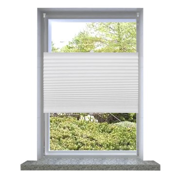 Πλισέ ρόλερ σκίασης 60x100cm Λευκό