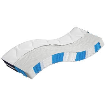 vidaXL Στρώμα με Pocket Springs Μεσαία Σκληρότητα 90x200cm Μονό 1 τεμ. - Μονό