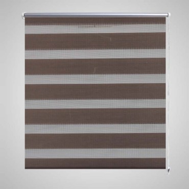 Σύστημα Σκίασης Ρόλερ Zebra Καφέ 140 x 175 εκ.
