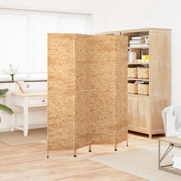 vidaXL Διαχωριστικό Δωματίου με 4 Πάνελ 163x180cm από Υάκινθο Νερού 1 τεμ.