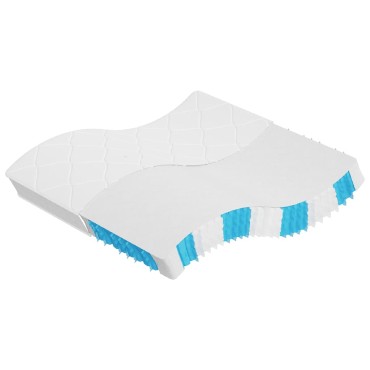 vidaXL Στρώμα με Pocket Springs Μεσαία Σκληρότητα 200x200cm 1 τεμ. - Διπλό