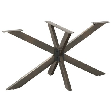 vidaXL Τραπεζαρία πόδι αράχνης σχήμα 150x78x(72-73)cm Ατσάλι